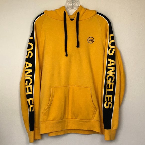 Young & Reckless Other - Y&R YOUNG & RECKLESS "Los Angeles" Yellow Hoodie L